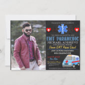 Paramedische EMT Afstuderen Invitation Kaart (Voorkant)