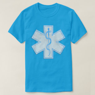 Paramedische EMT Blue Blauwgroen T-shirt