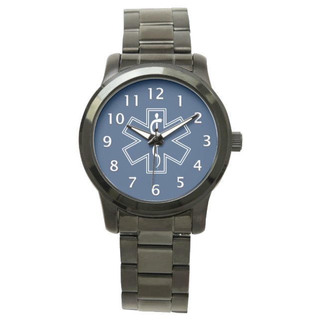 Paramedische EMT Blue Horloge (Voorkant)