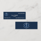 Paramedische EMT Donker Mini Visitekaartje (Voorkant / Achterkant)