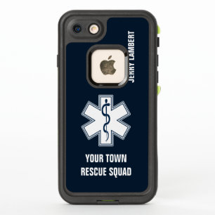 Paramedische EMT EMS met naam en vierkant