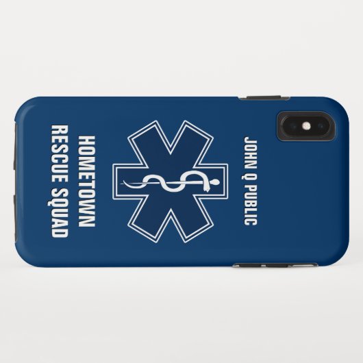 Paramedische EMT EMS Name Sjabloon Case-Mate iPhone Case (Achterkant (horizontaal))