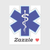 Paramedische EMT EMS Symbol Kiss-Cut Sticker (Vel)