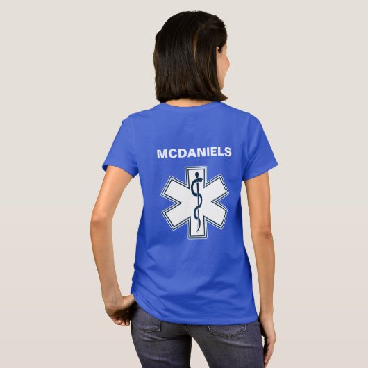 Paramedische EMT EMS T-shirt (Achterkant volledig)