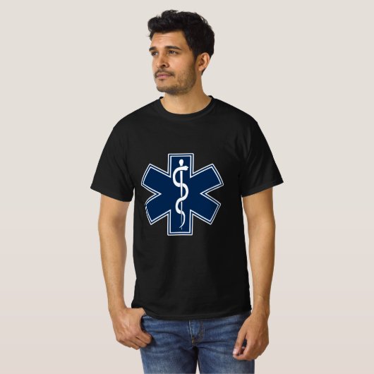 Paramedische EMT EMS T-shirt (Voorkant volledig)