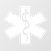 Paramedische EMT EMS Window Cling Raamsticker (Vel)