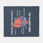 Paramedische EMT First Responders Fleece Deken (Voorkant (Horizontaal))