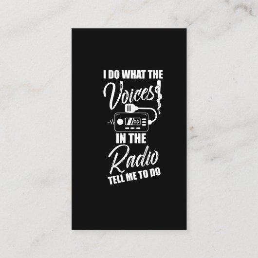 Paramedische EMT Gift Emergency Radio Ambulance Visitekaartje (Voorkant)