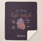 Paramedische EMT Personalized Forever Love Sherpa Deken (Voorkant)