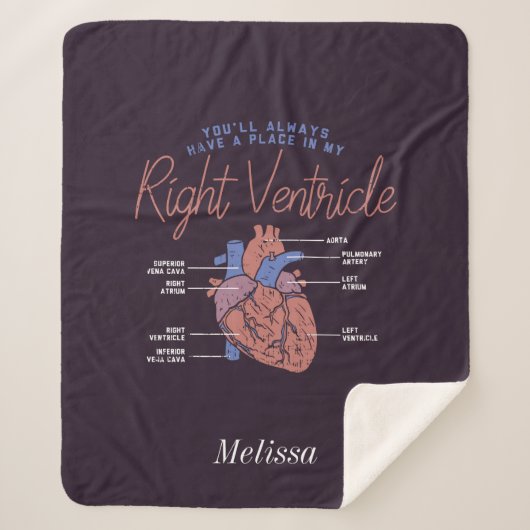 Paramedische EMT Personalized Forever Love Sherpa Deken (Voorkant)