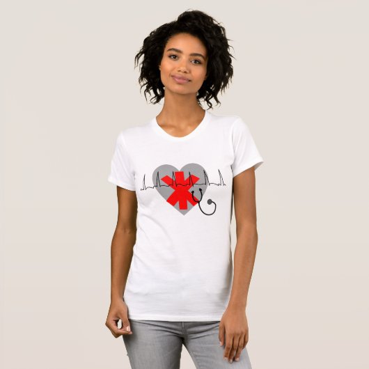Paramedische EMT-shirt T-shirt (Voorkant volledig)