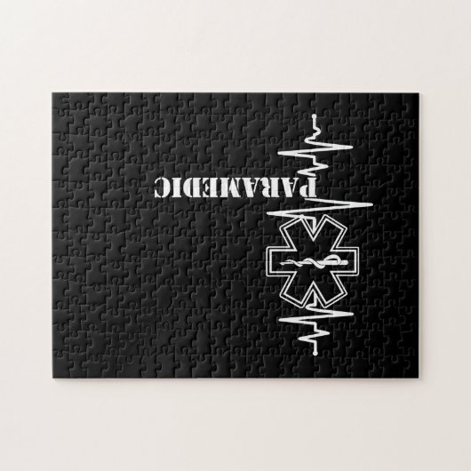 Paramedische hartslag verpleegkundige legpuzzel (Horizontaal)