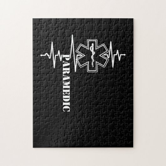 Paramedische hartslag verpleegkundige legpuzzel (Verticaal)