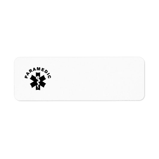 Paramedische Logo Thema Etiket (Voorkant)