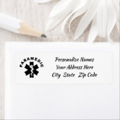 Paramedische Logo-themelabel Etiket (Insitu)