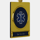 Paramedische medische spoedhulp Ster Verguld Banner Ornament (Rechts)