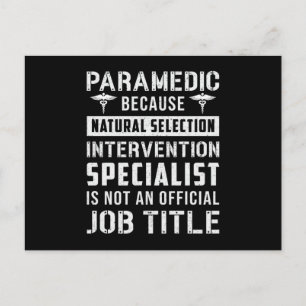 Paramedische omdat natuurlijke selectie een briefkaart