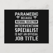 Paramedische omdat natuurlijke selectie een briefkaart (Voorkant)