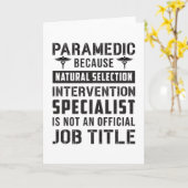Paramedische omdat natuurlijke selectie een EMT vo Kaart (Gele Bloem)