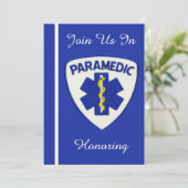 Paramedische oproep tot pensionering kaart (Staand voorkant)