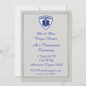 Paramedische oproep tot pensionering kaart (Achterkant)