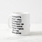 Paramedische patiënt - gewicht koffiemok (Voorkant links)