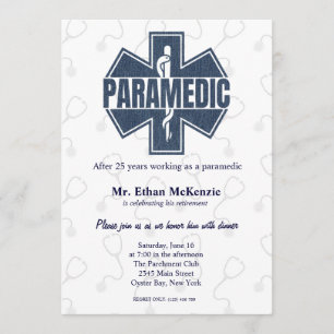 Paramedische pensionering Denim textuur Kaart