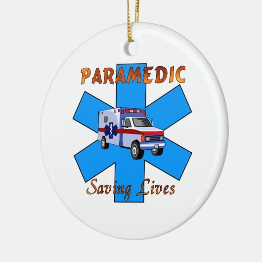 Paramedische reddingslevens keramisch ornament (Links)