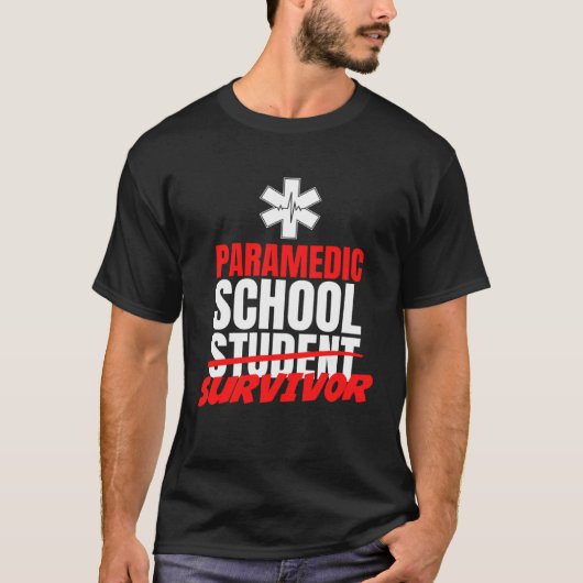 Paramedische School Survivor EHBO Medisch Me T-shirt (Voorkant)