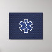 Paramedische spoeddiensten voor sterren canvas afdruk (Voorkant)