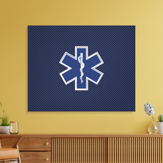 Paramedische spoeddiensten voor sterren canvas afdruk (Insitu (Woonkamer))