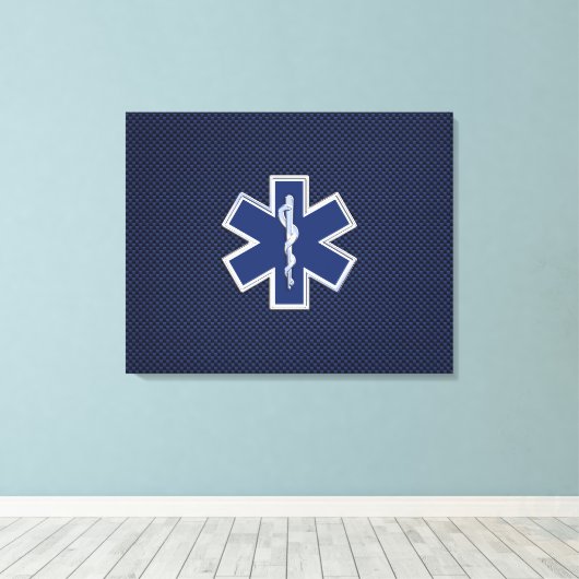 Paramedische spoeddiensten voor sterren canvas afdruk (Insitu (Houten vloer))