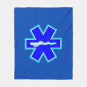 Paramedische spoeddiensten voor sterren fleece deken (Voorkant)