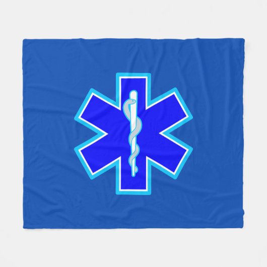 Paramedische spoeddiensten voor sterren fleece deken (Voorkant (Horizontaal))