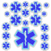 Paramedische spoeddiensten voor sterren sticker (Voorkant)