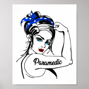 Paramedische spoedhulp EMS Rosie de Riveter Poster