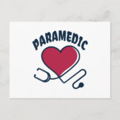 Paramedische stethoscoop met hart briefkaart (Voorkant)