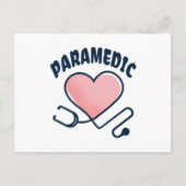Paramedische stethoscoop met hart briefkaart (Voorkant)