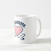 Paramedische stethoscoop met hart koffiemok (Voorkant rechts)