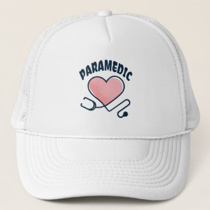 Paramedische stethoscoop met hart trucker pet