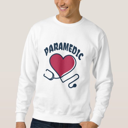 Paramedische stethoscoop met hart trui (Voorkant)
