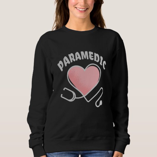 Paramedische stethoscoop met hart trui (Voorkant)