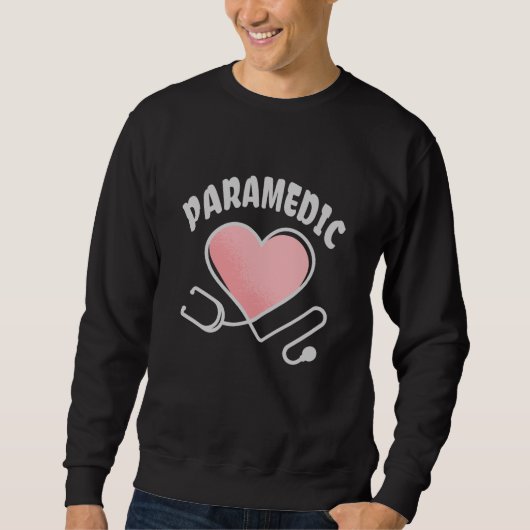 Paramedische stethoscoop met hart trui (Voorkant)