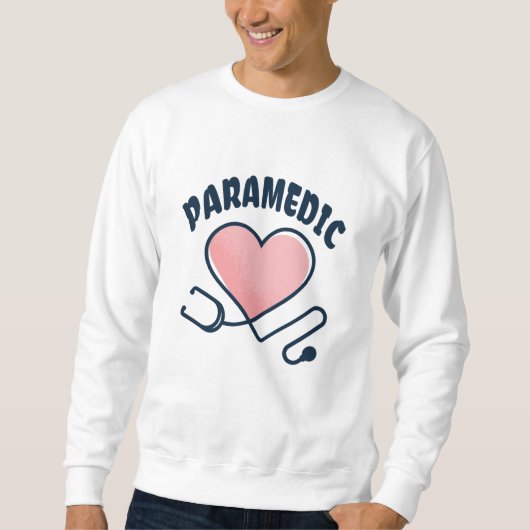 Paramedische stethoscoop met hart trui (Voorkant)