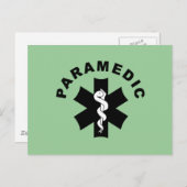 Paramedische thema briefkaart (Voorkant / Achterkant)