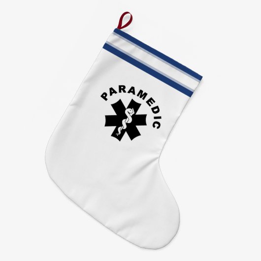 Paramedische thema grote kerstsok (Voorkant (Hangend))