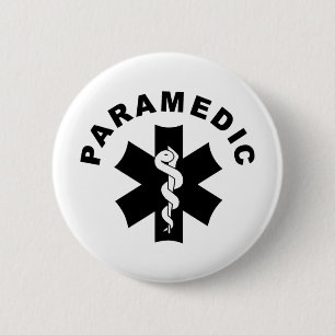 Paramedische thema ronde button 5,7 cm