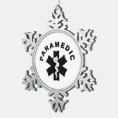 Paramedische thema tin sneeuwvlok ornament (Rechts)