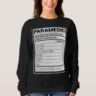 Paramedische Voeding Feiten Grappige EMS Emergency Trui