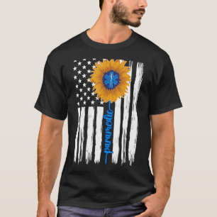 Paramedische Zonnebloem US Flag Paramedic 1 T-shirt